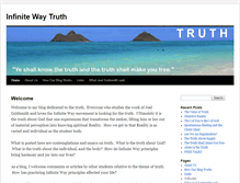 Tablet Screenshot of infinitewaytruth.com